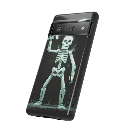 Geometric Skeleton Swordsman - Smartphone Tough Cases