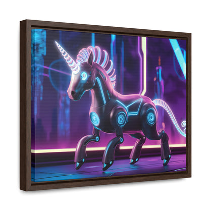 Cybernetic Unicorn - Gallery Canvas Wraps, Horizontal Frame