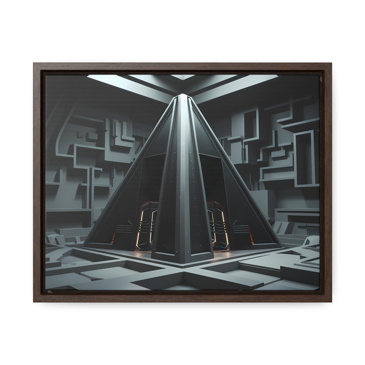 Sanctum of the Obsidian Pyramid - Gallery Canvas Wraps, Horizontal Frame