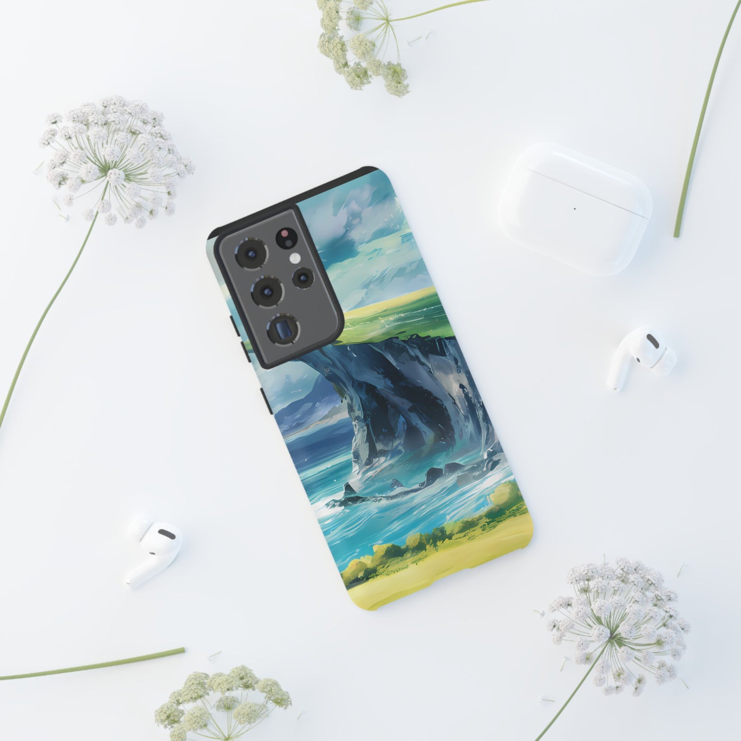 Anime Cliff by the Sea - Smartphone Tough Cases