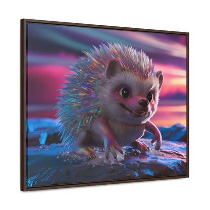 Prismatic Hedgehog at Dusk - Gallery Canvas Wraps, Horizontal Frame