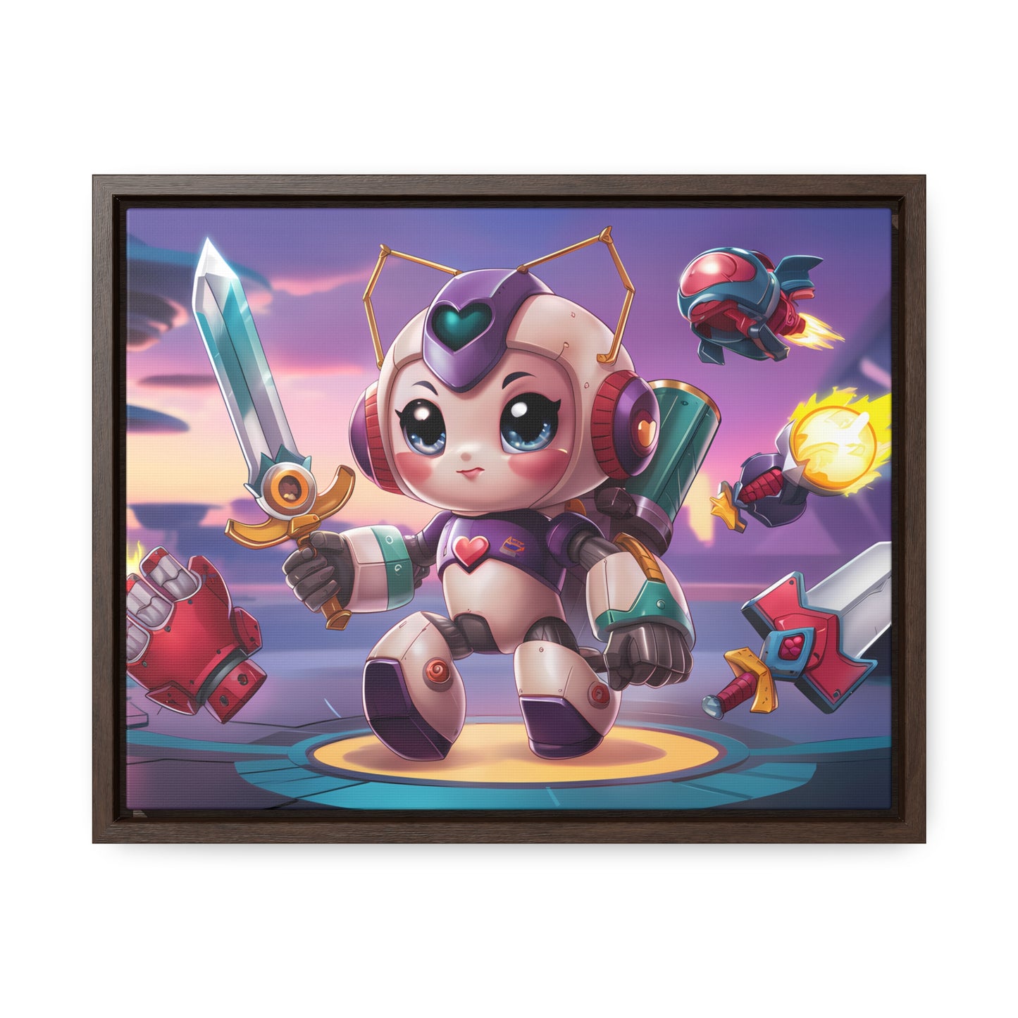 Battle Bot Hero - Gallery Canvas Wraps, Horizontal Frame