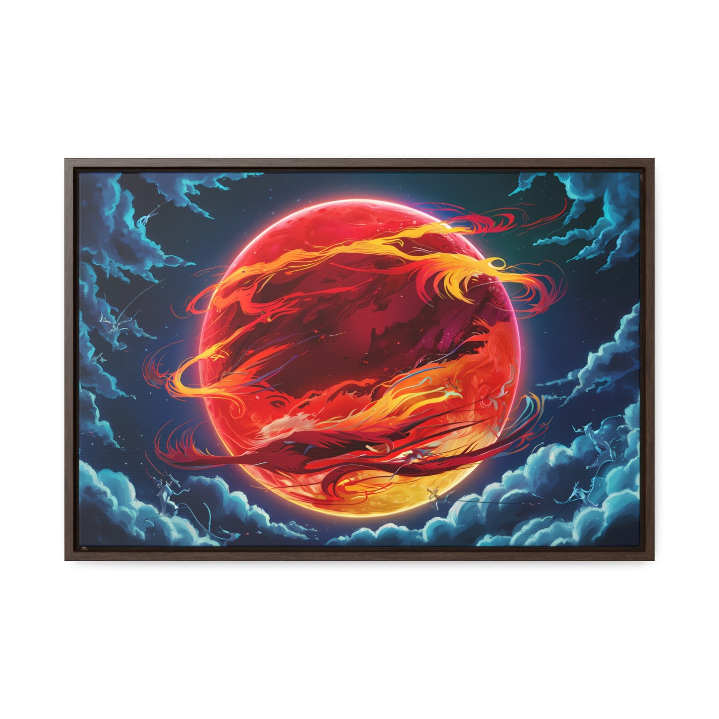 Eclipse of the Eternal Phoenix - Gallery Canvas Wraps, Horizontal Frame