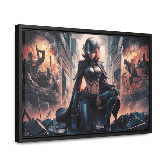 "Shadow of the Resistance" - Gallery Canvas Wraps, Horizontal Frame