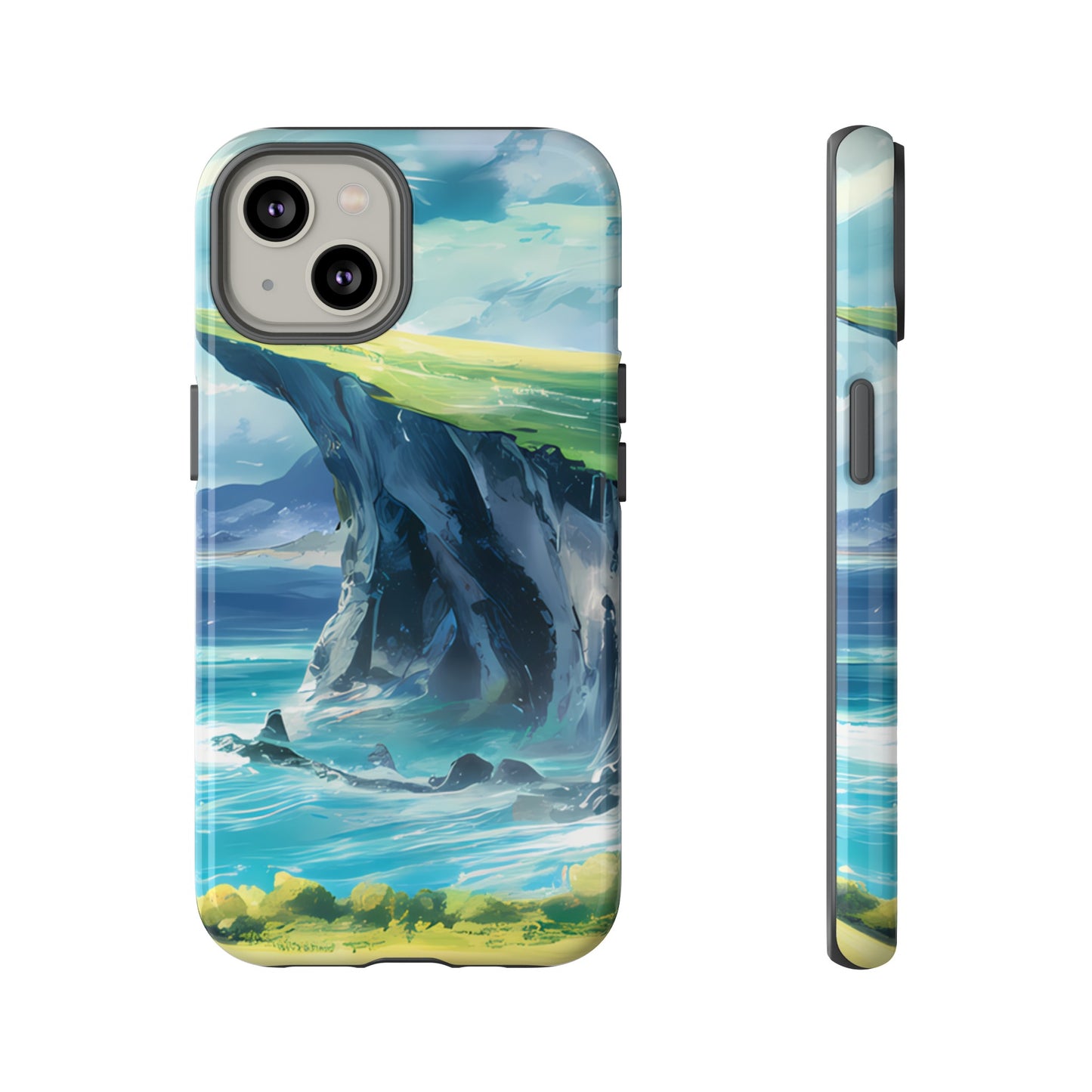 Anime Cliff by the Sea - Smartphone Tough Cases