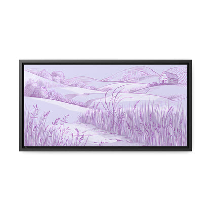 Whispers of the Lavender Hills - Gallery Canvas Wraps, Horizontal Frame