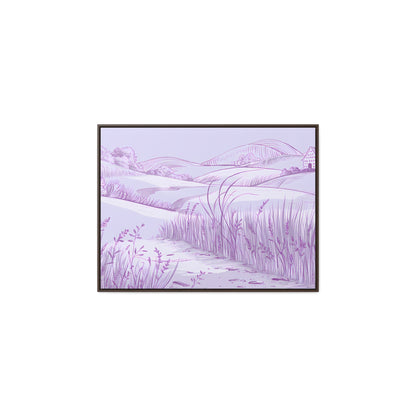 Whispers of the Lavender Hills - Gallery Canvas Wraps, Horizontal Frame