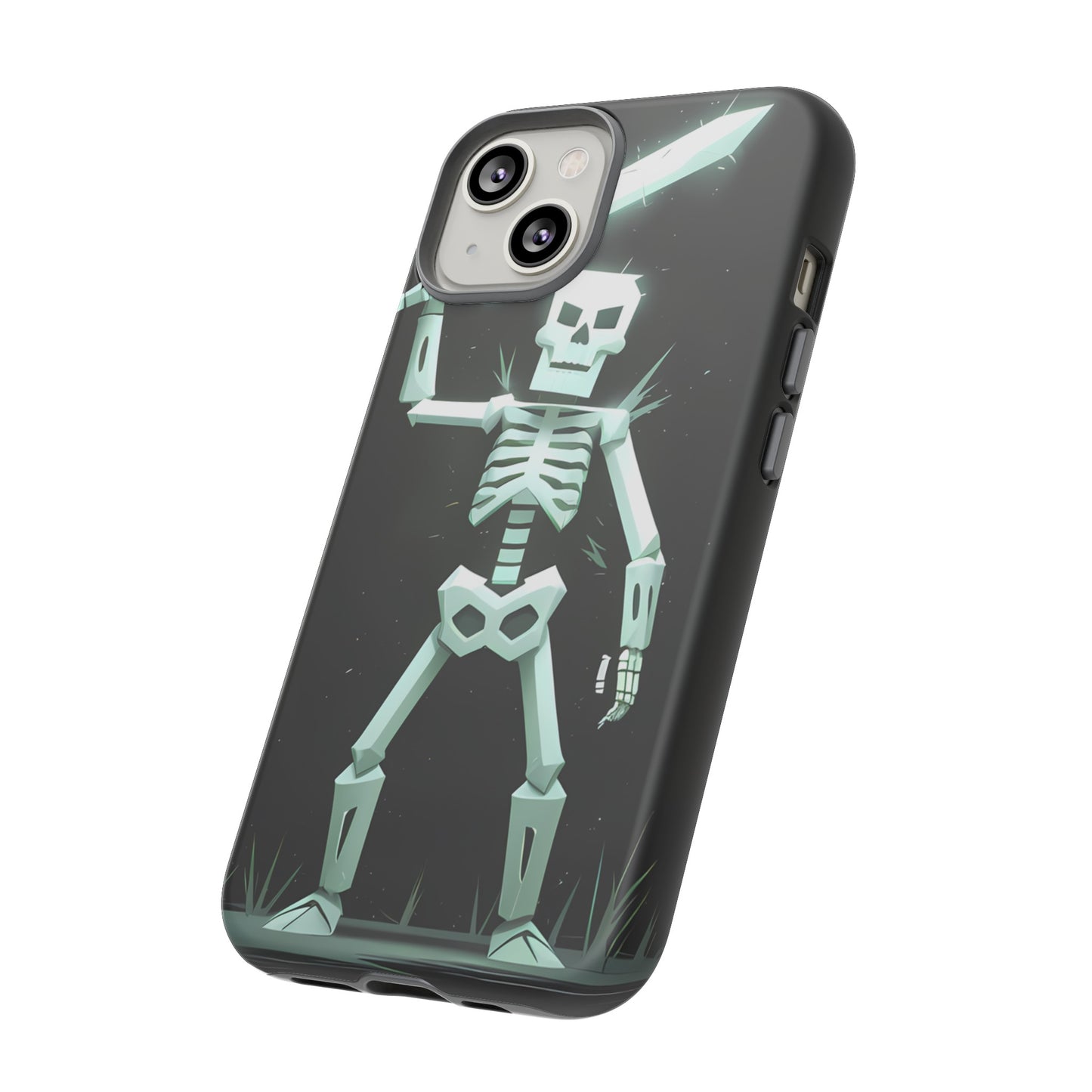 Geometric Skeleton Swordsman - Smartphone Tough Cases