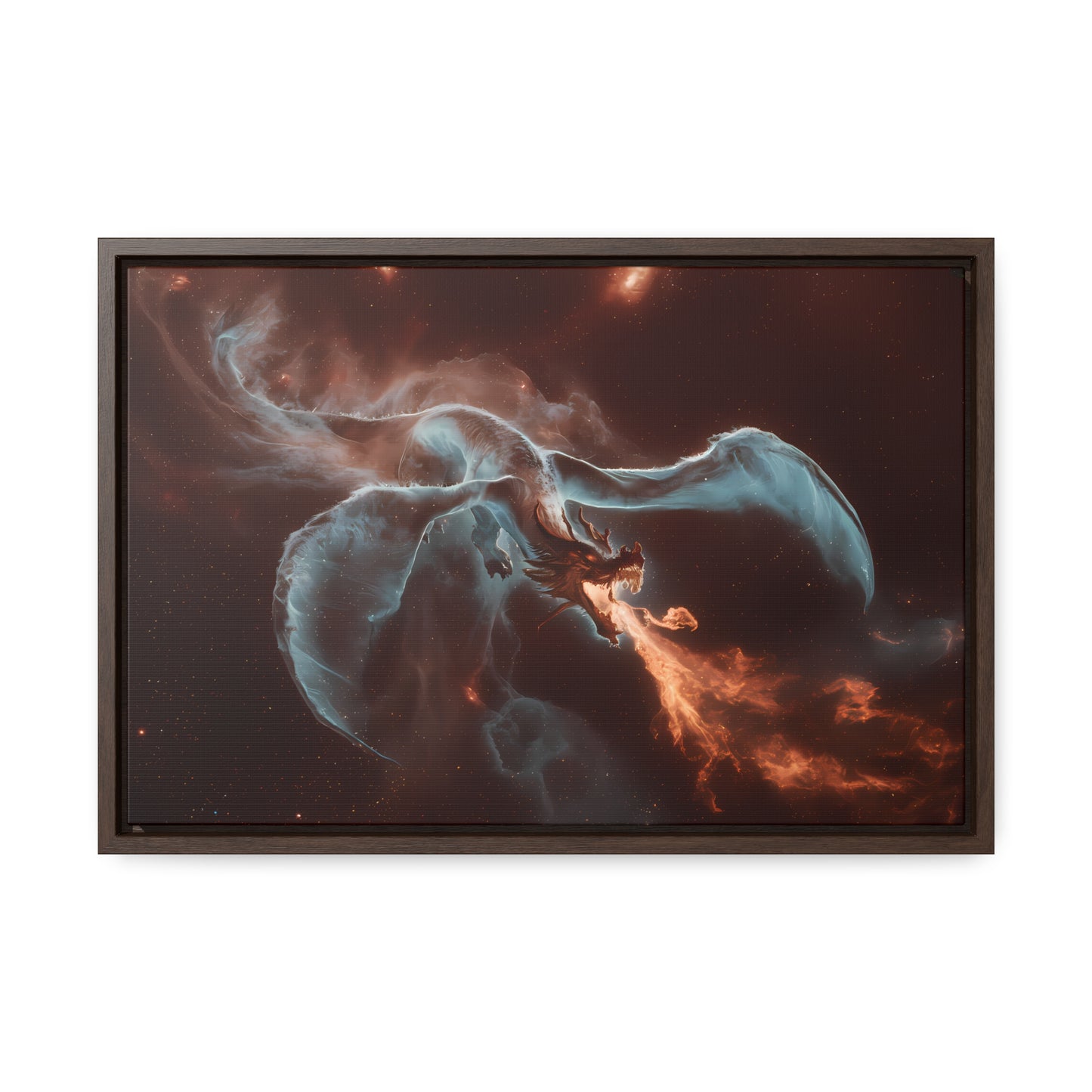 Celestial Inferno Dragon - Gallery Canvas Wraps, Horizontal Frame