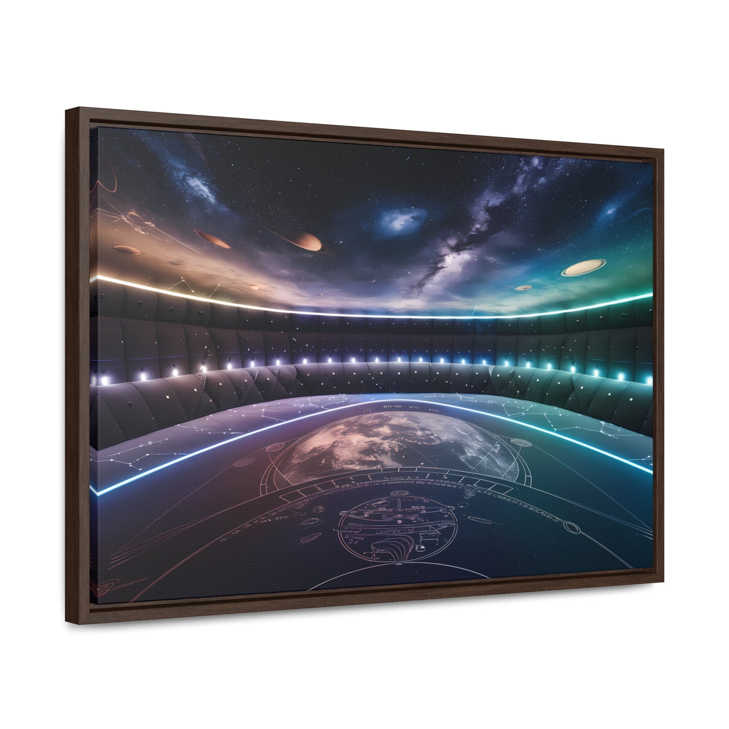 Stellar Observatory Nexus - Gallery Canvas Wraps, Horizontal Frame