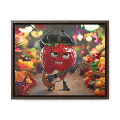 Strawberry Serenade in the Market - Gallery Canvas Wraps, Horizontal Frame