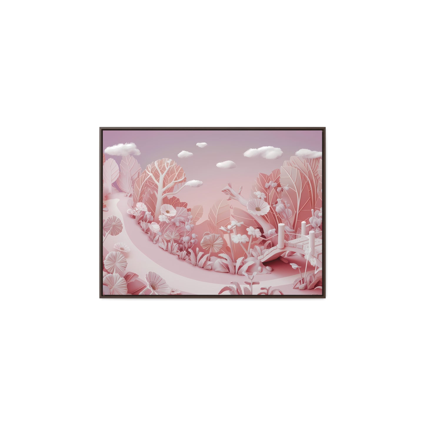 Whimsical Dawn Garden - Gallery Canvas Wraps, Horizontal Frame