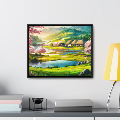 Serenity in Spring Meadows - Gallery Canvas Wraps, Horizontal Frame