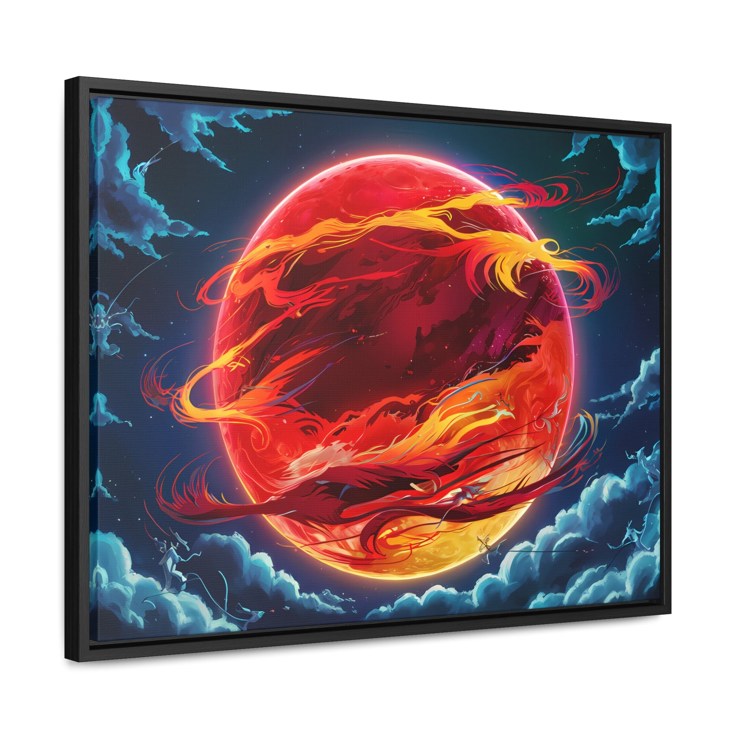 Eclipse of the Eternal Phoenix - Gallery Canvas Wraps, Horizontal Frame