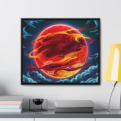 Eclipse of the Eternal Phoenix - Gallery Canvas Wraps, Horizontal Frame