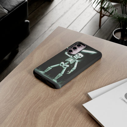 Geometric Skeleton Swordsman - Smartphone Tough Cases