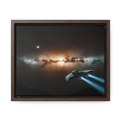 Voyage Through the Cosmic Abyss - Gallery Canvas Wraps, Horizontal Frame