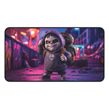 Cute Punk Rock Skeleton - Desk Mat