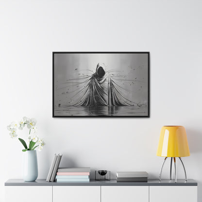 Ethereal Sentinel of the Abyss - Gallery Canvas Wraps, Horizontal Frame