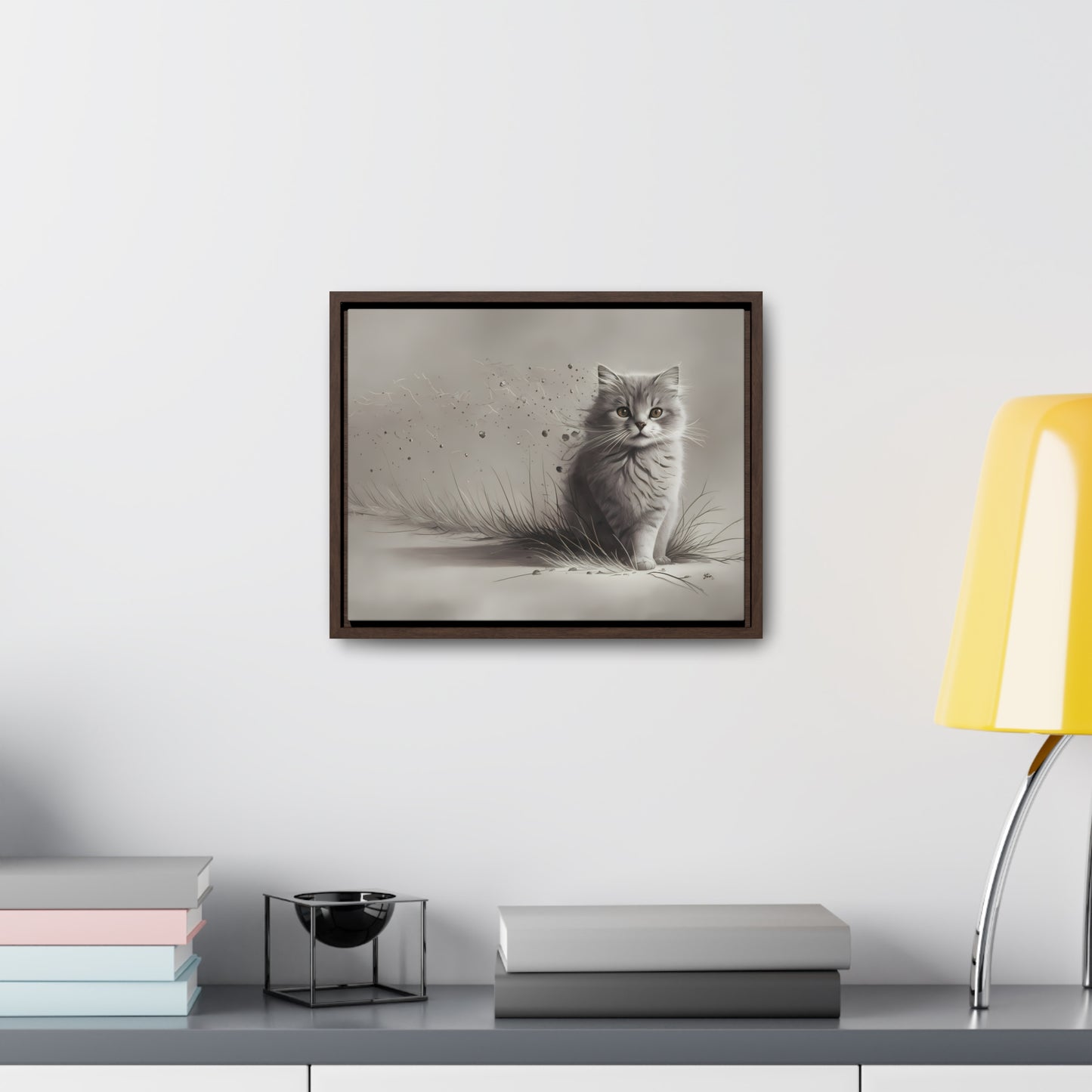 Whiskers in the Wind - Gallery Canvas Wraps, Horizontal Frame