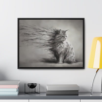 Ephemeral Whiskers - Gallery Canvas Wraps, Horizontal Frame