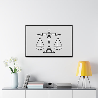 Balance of Justice - Gallery Canvas Wraps, Horizontal Frame