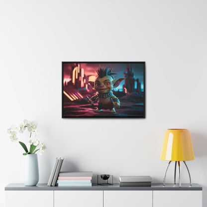 Goblin of the Neon Wastelands - Gallery Canvas Wraps, Horizontal Frame