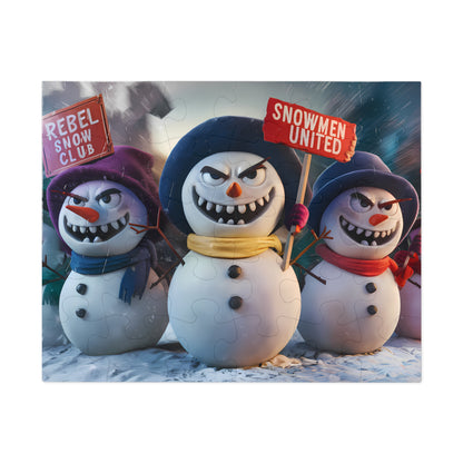 The Great Snowman Rebellion - Jigsaw Puzzle (30, 110, 252, 500,1000-Piece)