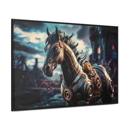 The Mechanical Steed of Dystopia - Gallery Canvas Wraps, Horizontal Frame