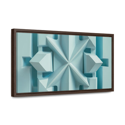 Fractal Symmetry in Ice - Gallery Canvas Wraps, Horizontal Frame