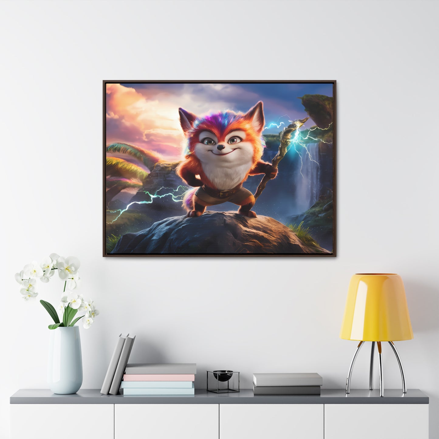 Guardian of the Mystic Grove - Gallery Canvas Wraps, Horizontal Frame