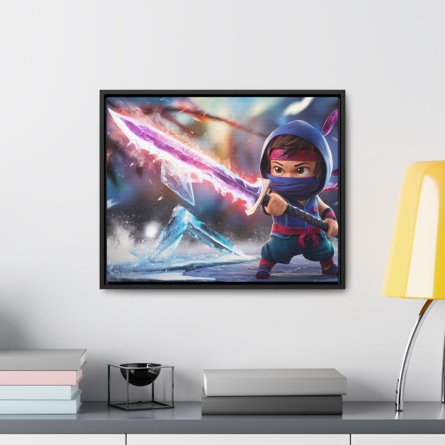 Blade of the Frozen Shadow - Gallery Canvas Wraps, Horizontal Frame