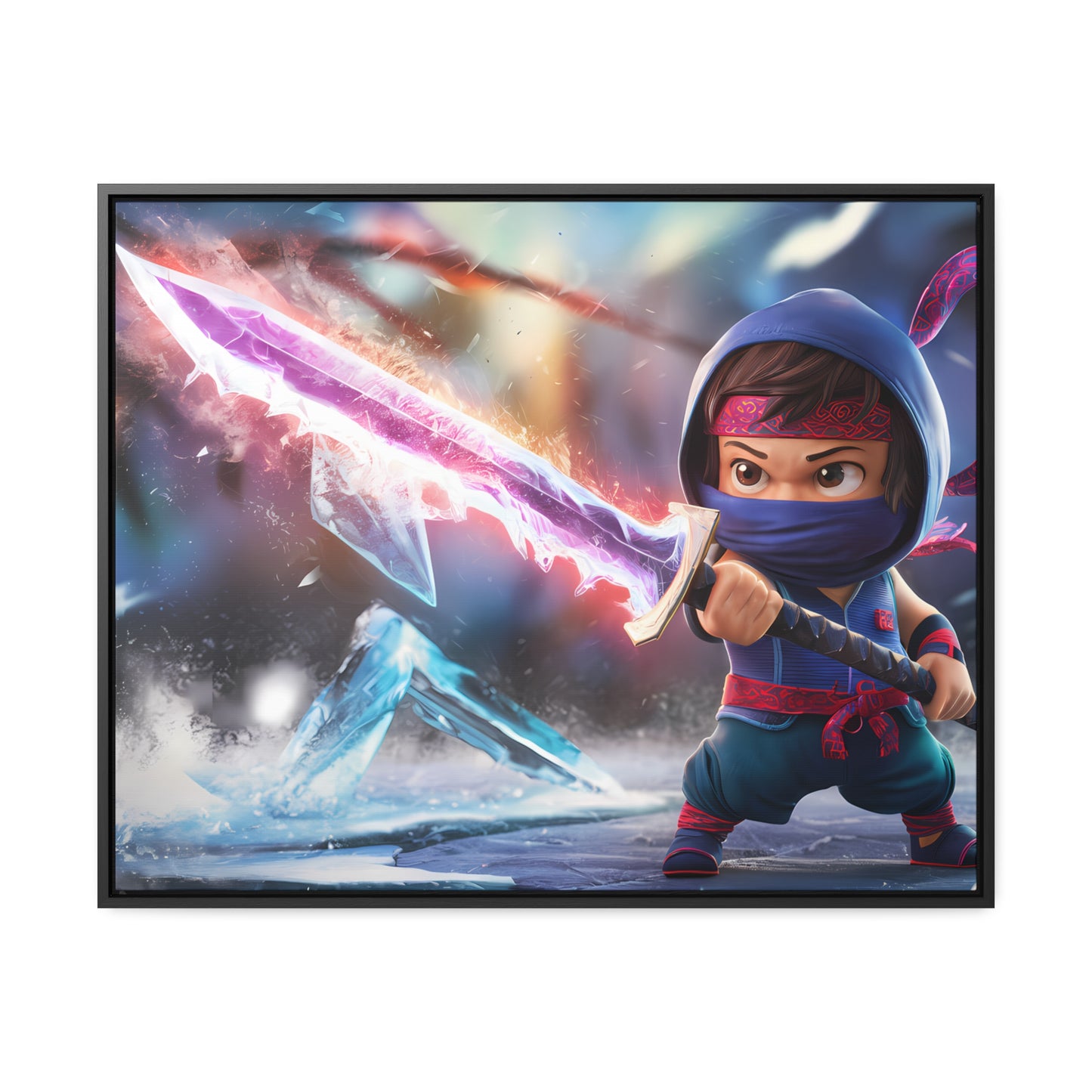 Blade of the Frozen Shadow - Gallery Canvas Wraps, Horizontal Frame