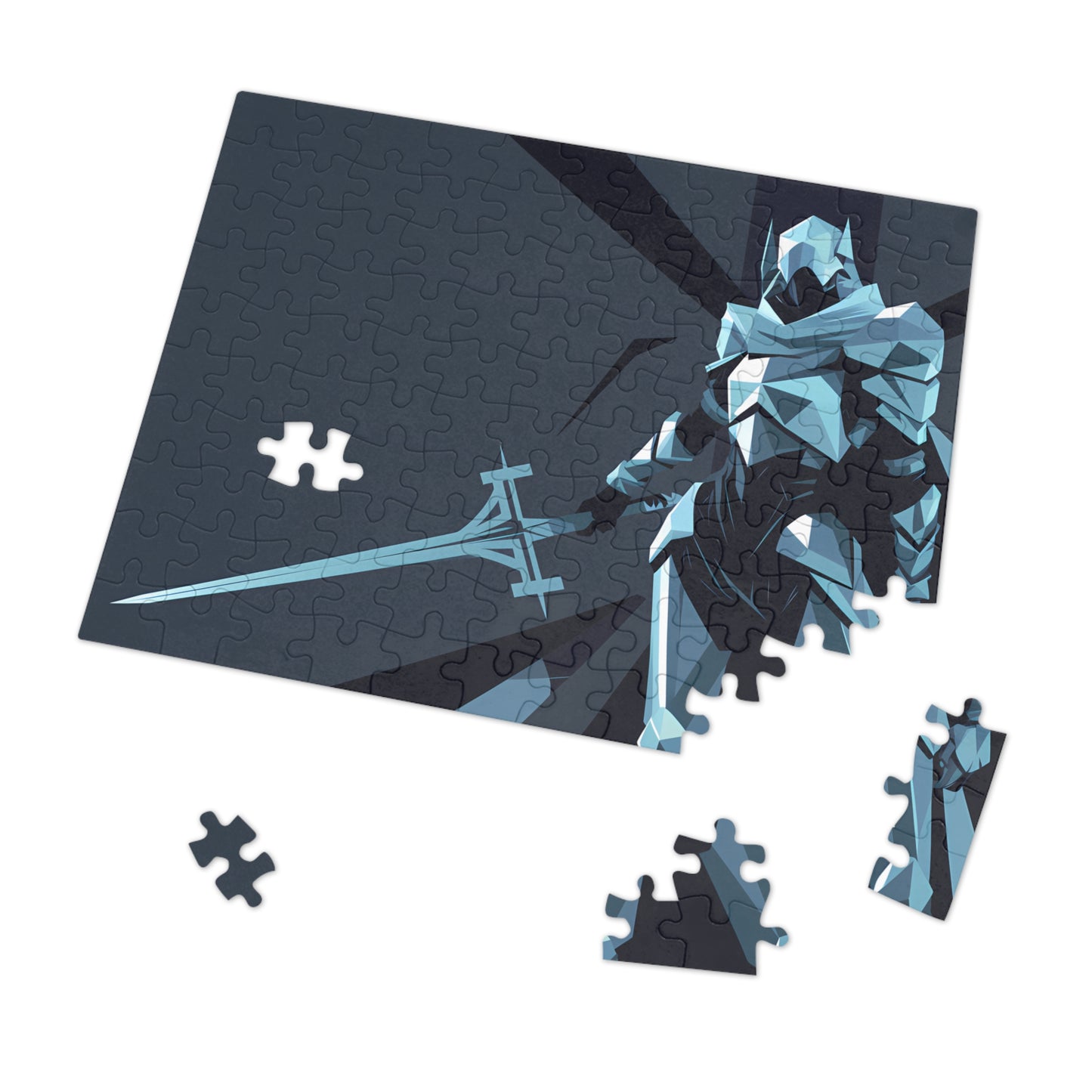 Knight of the Frozen Shadow - Jigsaw Puzzle (30, 110, 252, 500,1000-Piece)