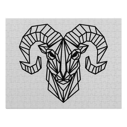 Geometric Ram's Head - Jigsaw Puzzle (30, 110, 252, 500,1000-Piece)