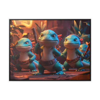 Guardians of the Jungle Tribe - Gallery Canvas Wraps, Horizontal Frame