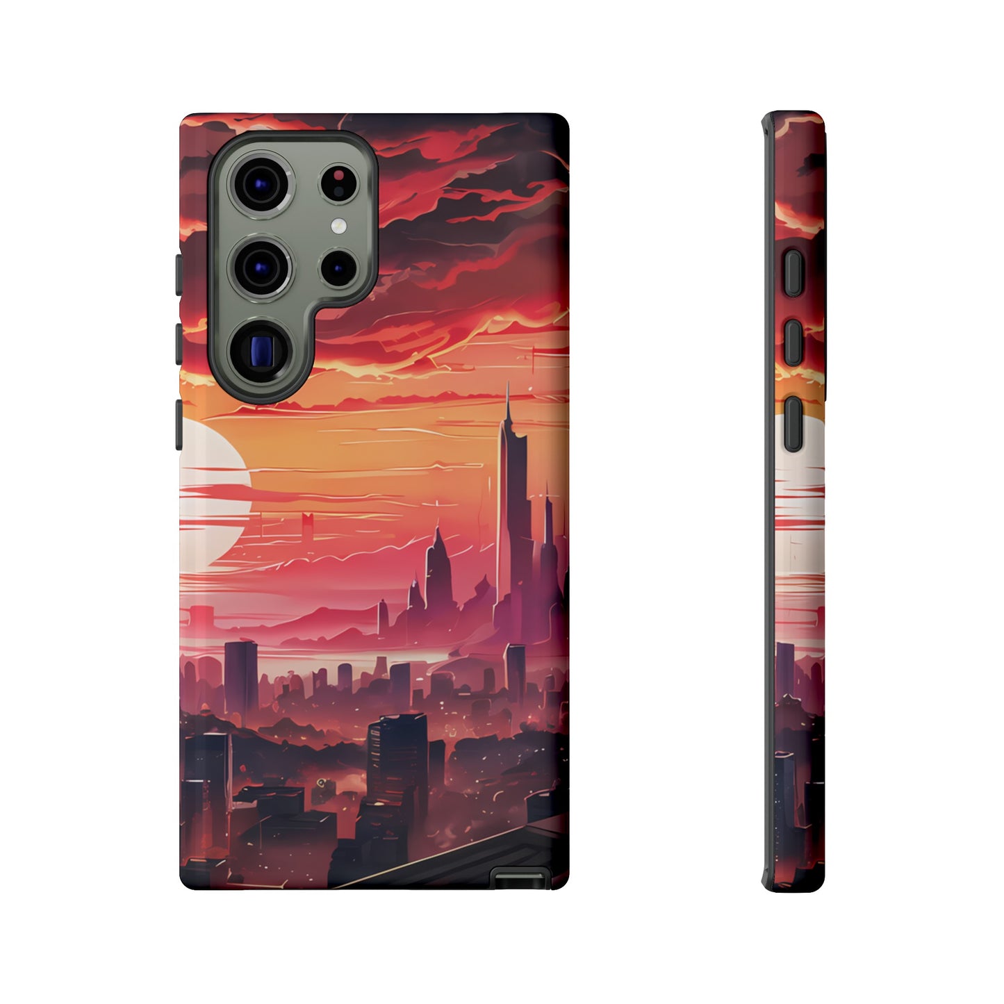 Anime City at Dawn - Smartphone Tough Cases