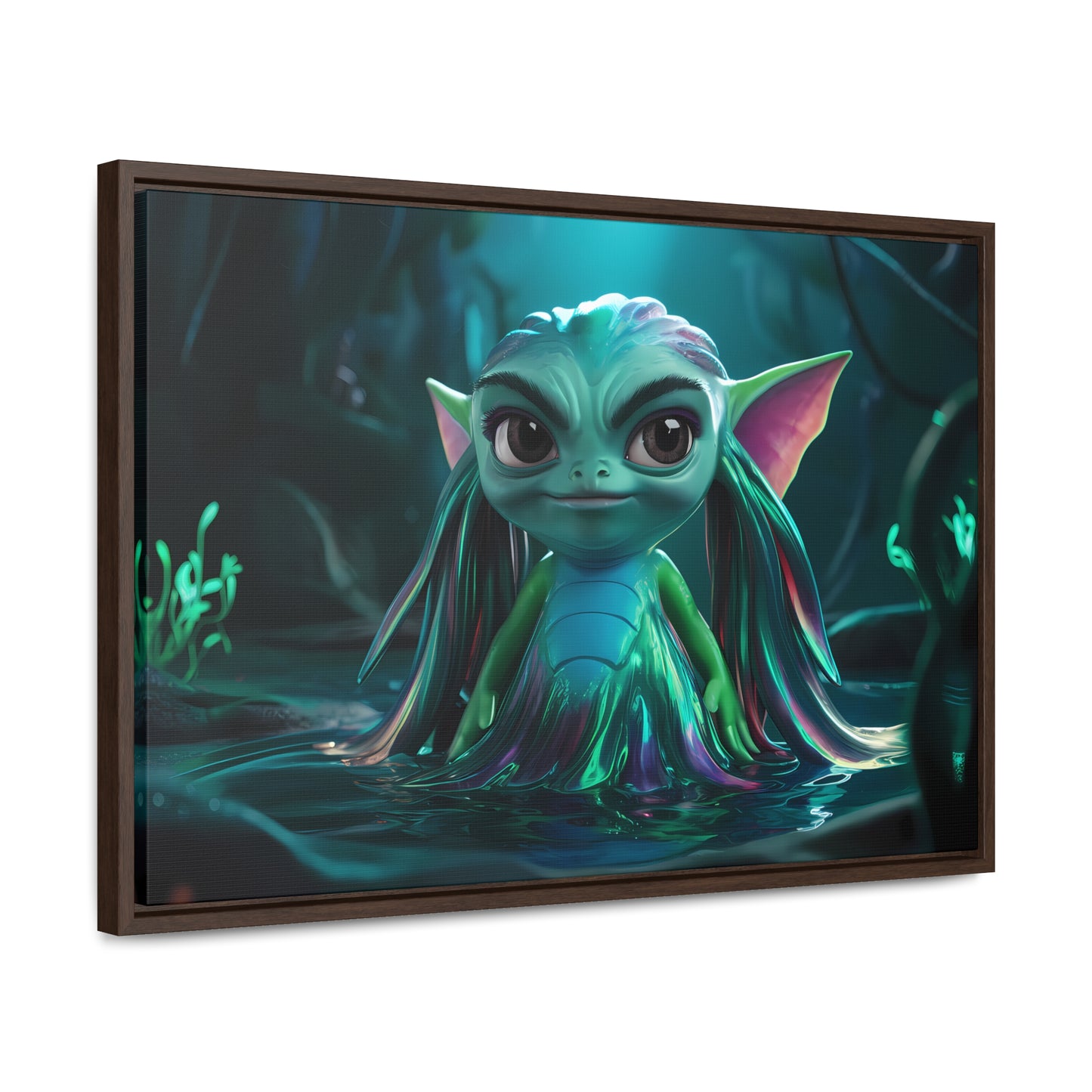 Guardian of the Enchanted Lagoon - Gallery Canvas Wraps, Horizontal Frame