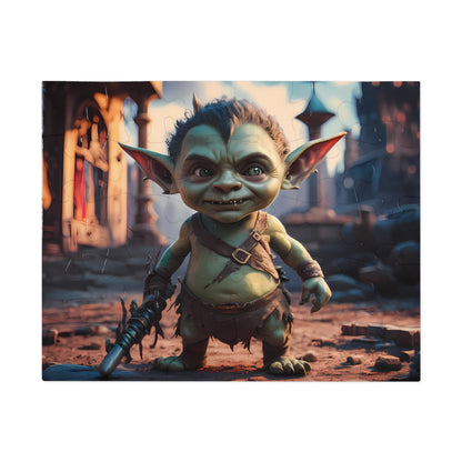 Goblin Warrior in an Enchanted Village - Jigsaw Puzzle (30, 110, 252, 500,1000-Piece)