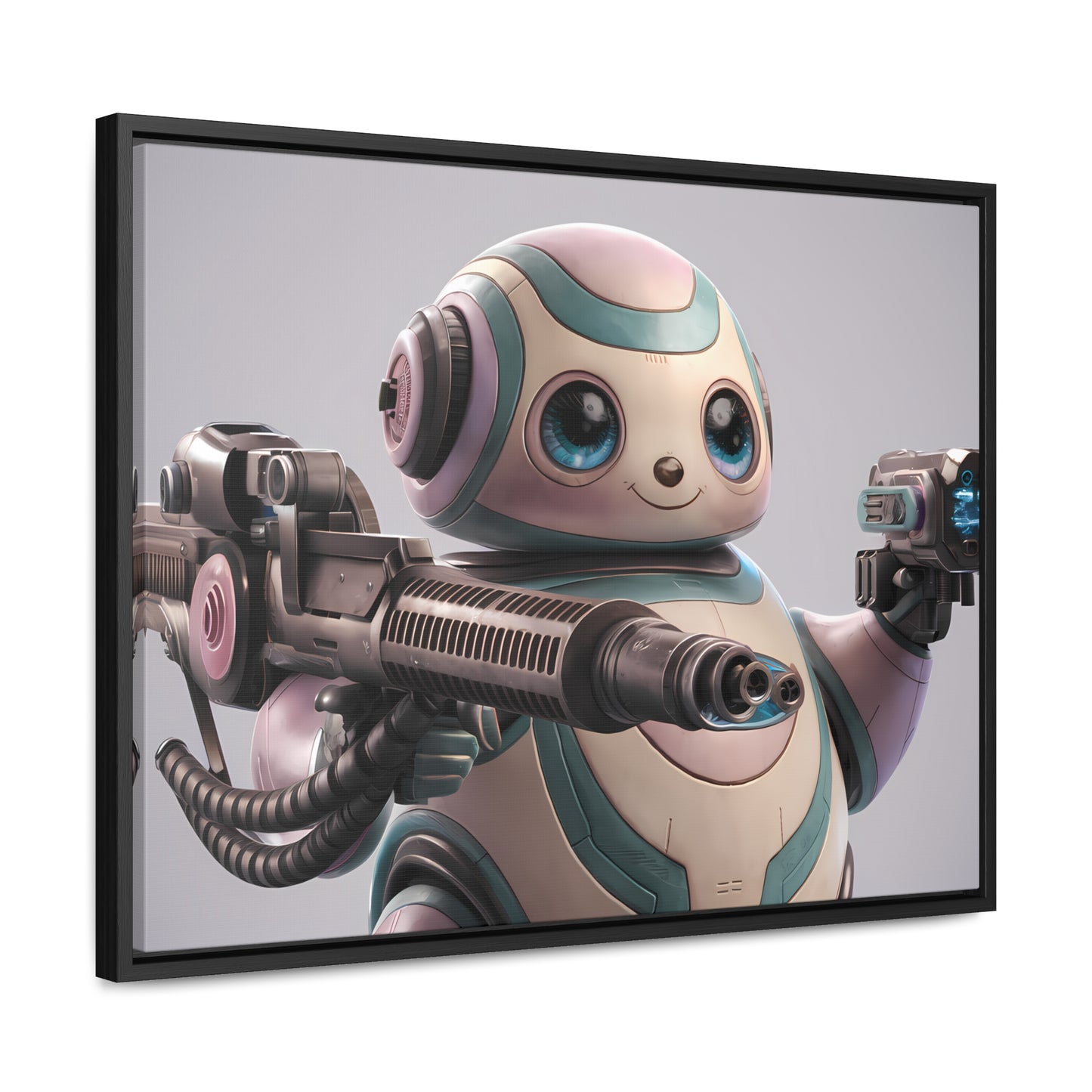 "Adorable Defender" - Gallery Canvas Wraps, Horizontal Frame