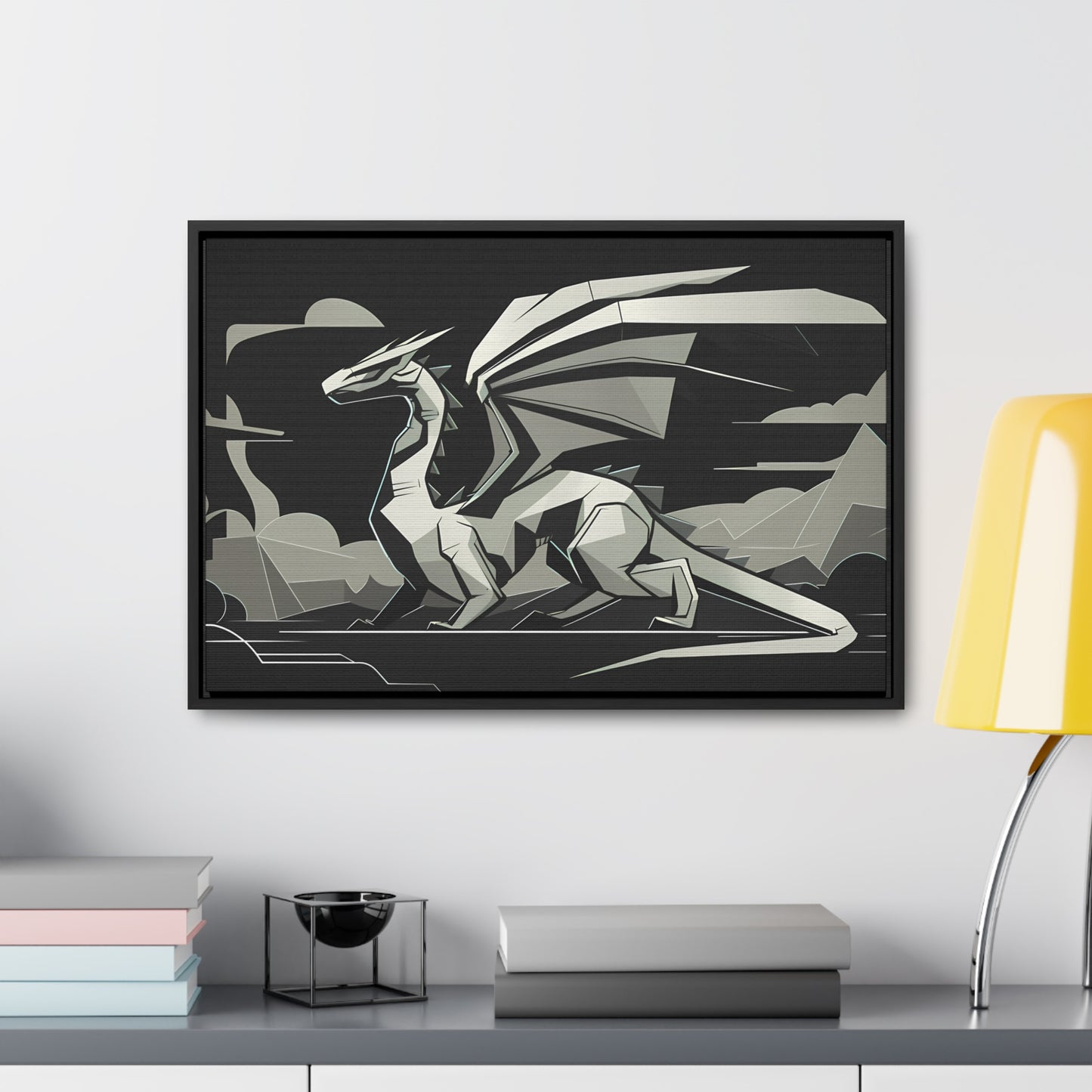 Shadow of the Silver Dragon - Gallery Canvas Wraps, Horizontal Frame