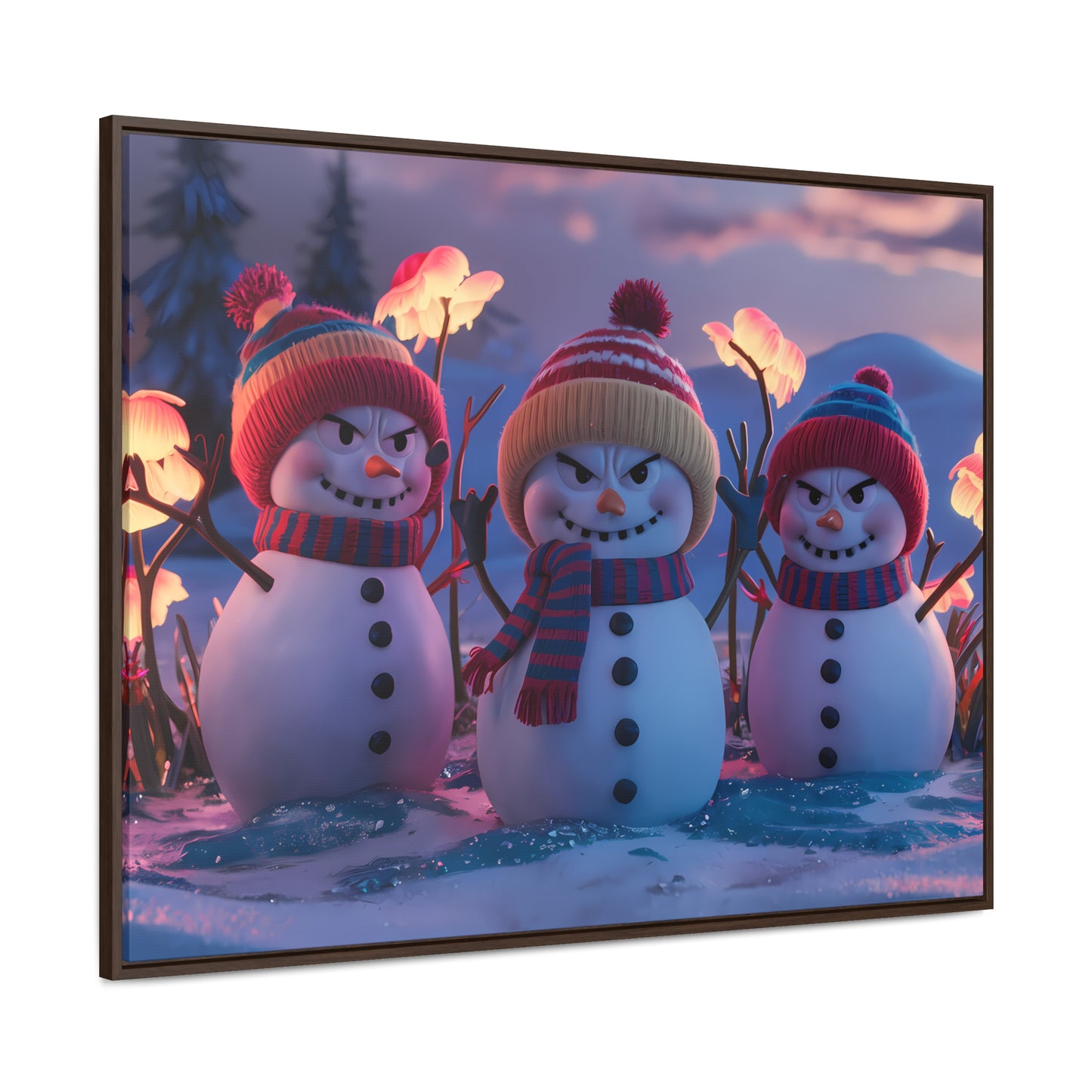 Frosty Troublemakers - Gallery Canvas Wraps, Horizontal Frame