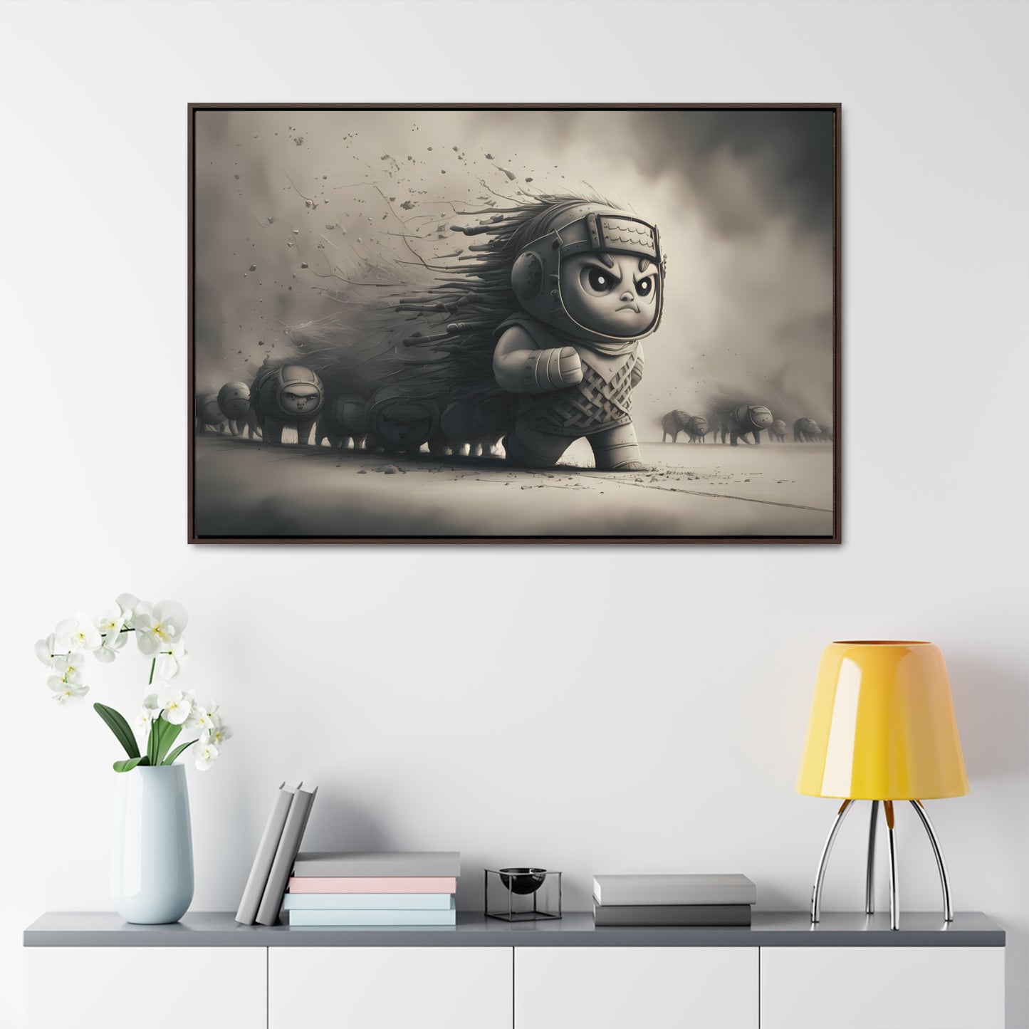 March of the Determined - Gallery Canvas Wraps, Horizontal Frame