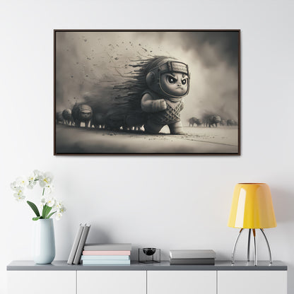 March of the Determined - Gallery Canvas Wraps, Horizontal Frame