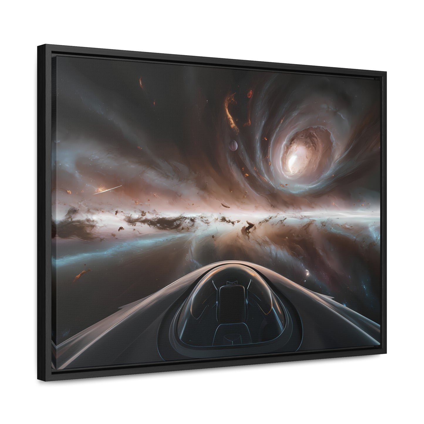 Journey Through the Celestial Abyss - Gallery Canvas Wraps, Horizontal Frame