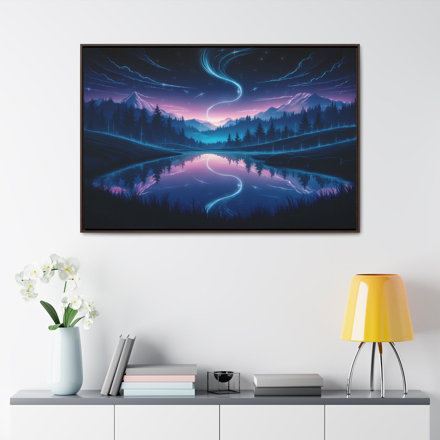 Celestial Reflection - Gallery Canvas Wraps, Horizontal Frame