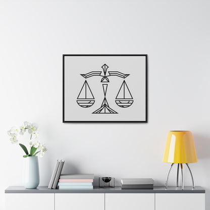 Balance of Justice - Gallery Canvas Wraps, Horizontal Frame