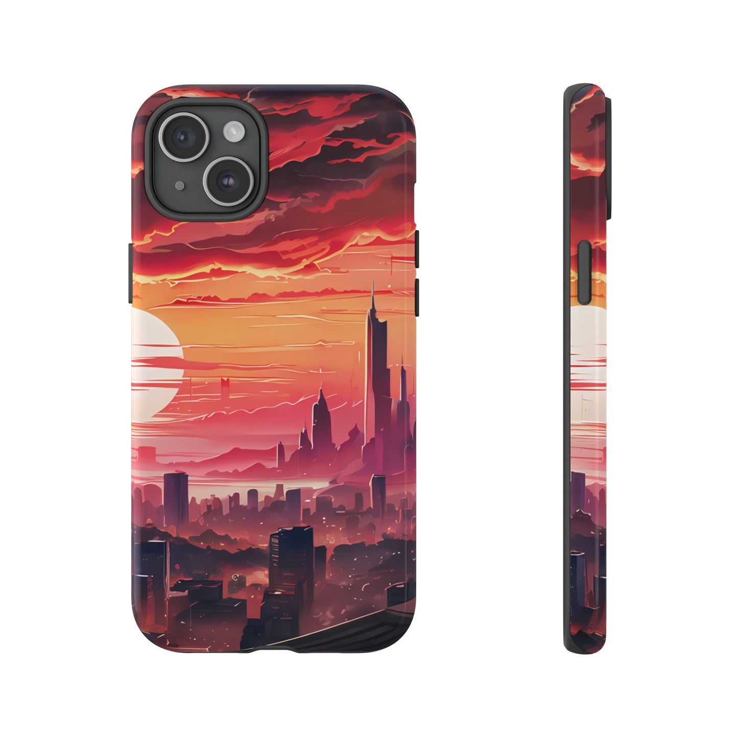 Anime City at Dawn - Smartphone Tough Cases