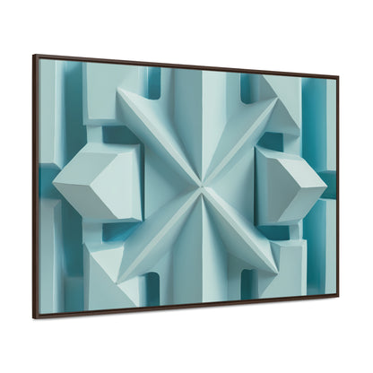 Fractal Symmetry in Ice - Gallery Canvas Wraps, Horizontal Frame