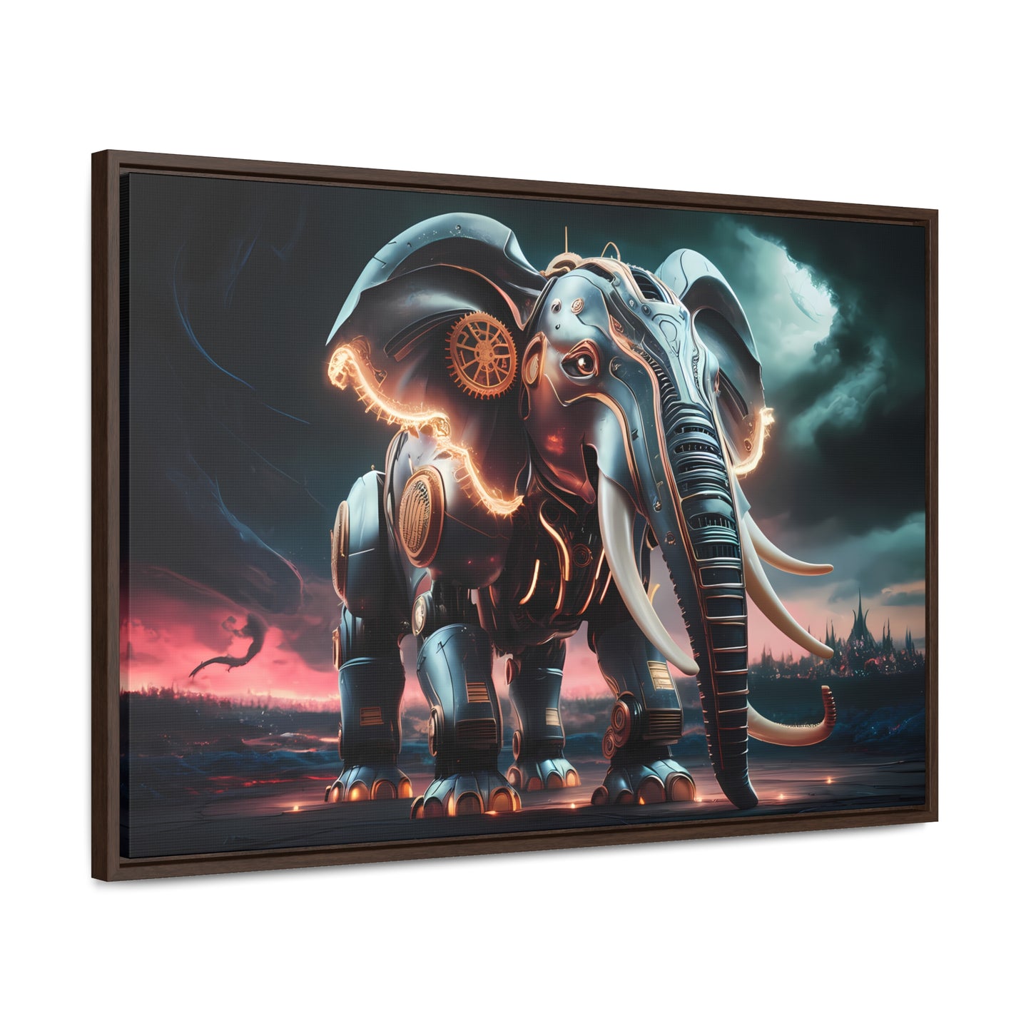 "Clockwork Titan" - Gallery Canvas Wraps, Horizontal Frame